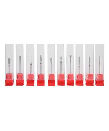 NAROOTE Nail Drill Bit Set 10Pcs Nail Drill Bits Nail Polishing Burr Manicure Pedicure Accessory Tool Set(F11-F20) - Buy Online on SooperMarket.com