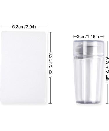 Certainoly Nail Art Stamper - Clear Jelly Silicone Stamping Kit with Scraper & Image Plate for Perfect DIY Manicure - Buy Online on SooperMarket.com