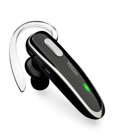 Ybtoo Bluetooth Headset, V5.1 Ultralight Wireless Handsfree Earpiece Cell Phone with Noise Cancellation Microphone for iPhone Android Samsung Laptop Trucker Driver