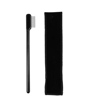 Didiseaon 2 Sets Eyelash Comb Eyelash Brush Eyebrow Brush Metal Brow Separator Practical Comb Steel Teeth Brow Cosmetics Tool Eyelash Beauty Comb Eyebrow Trimming Comb Single Sided Cloth Bag