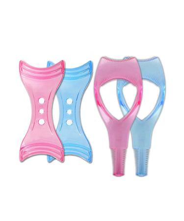 4 Pcs Eyelash Makeup Tool Mascara Applicator Guide with Comb Eyeliner Guide Template Eyelashes Curlers Shields Applicators for Women Girls Eye Makeup Tool 3 in 1