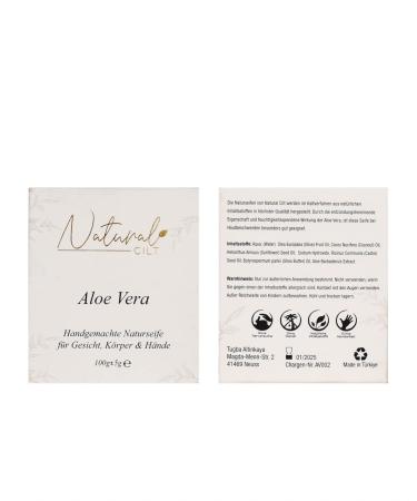 3x Natural Aloe Vera Soap - 100% Handmade No Harmful Ingredients - Certified Shower Gel for All Skin Types - 100g | Natural Skincare Essentials - Buy Online on SooperMarket.com