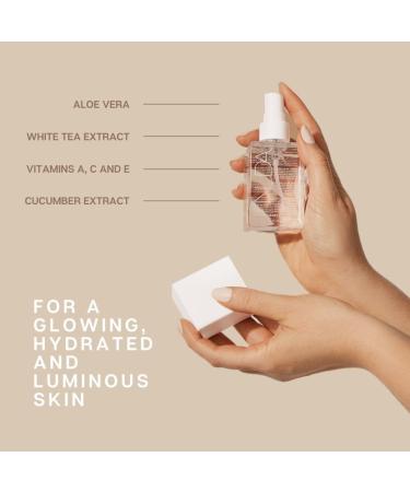 Nuda Face Tan Water - Lightweight Clear Self Tanner for Face | Hydrating Aloe Vera Mist | Buildable Solution with Vitamins A C & E | 75 mL Cruelty-Free Spray - Buy Online on SooperMarket.com