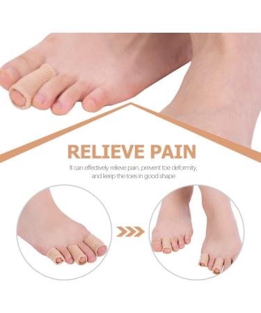 Healvian Toe Spacers & Tubes Sleeves 2Pcs - Elastic Fabric Lined Cushion Pad Protectors for Blisters & Calluses - Blister Bandaids 20X2.5CM - Buy Online on SooperMarket.com