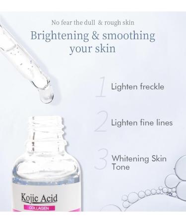Kojic Acid Serum for Skin Clarifying Complexion Revitalization Fade Cream Anti Wrinkle Fine Lines Dark Spot Corrector Nourishing Firming Daily Skin Care Serum Plumping Anti-Aging Hydrating 1.05OZ - Buy Online on SooperMarket.com