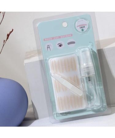 Double Eyelid Stickers 60 Pairs Double Eyelid Tape Breathable Single Side Sticky Double Eyelid Tape Paste Stickers Instant Eyelid Lift Fiber Strips for for Women Hooded Droopy Uneven Mono-eyelids - Buy Online on SooperMarket.com