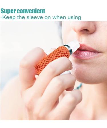 Lip Balm Holder Keychain 3pcs - Clip on Chapstick Sleeves Pouch (Black/Blue/Beige) - Buy Online on SooperMarket.com