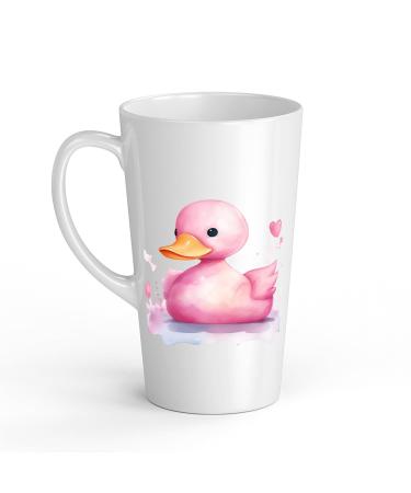 White Ceramic Kids Canard Mug - Large 483 ml Perfect for Hot Chocolate or Milk Fun and Easy to Use