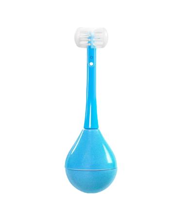 Toddler Toothbrush | Soft Childrens Toothbrushes for Todders - 3-Sided Toothbrush with Extra Soft Silicone Head Non-invertible Design for Babies from 2-12 Years Dobooo