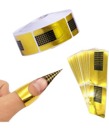 100Pcs Nail Art Tips Acrylic Nail Tips Extension Forms Guide Stickers French Nail Diy Tool Acrylic Uv Gel Tools Nail Art Stickers For Salon Or Home Use - Buy Online on SooperMarket.com