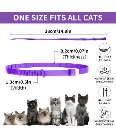 Calming Cat Collar for Anxiety Relief | Adjustable, Waterproof, Safe Pheromone Anti-Anxiety Treatment | Natural Calm for Kitten, Medium, Large Cats | Purple (2 Pack) - Buy Online on SooperMarket.com
