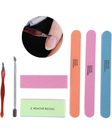 Demeras Buffers Nail Scrub Brush 19x11x3 Manicure Set Nail Polisher Nail Files Buffer Kit Dead Skin Pusher Cuticle Removal Nail Caretool - Buy Online on SooperMarket.com