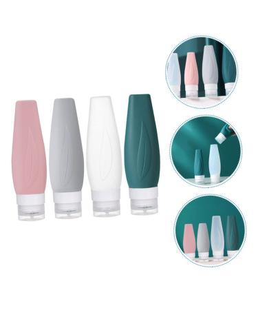 1 Set Silicone Travel Bottles - Reusable Squeeze Bottles for Cosmetics - Perfect Travel Supplies for Women - Buy Online on SooperMarket.com