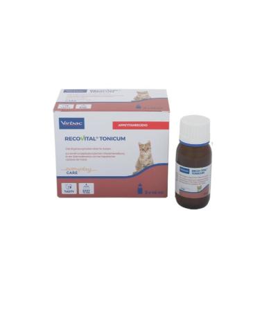 Virbac Recovital Tonicum Cat |3 x 45 ml |Liquid diet supplementary feed for cats |For nutritional restoration and in the convalescence
