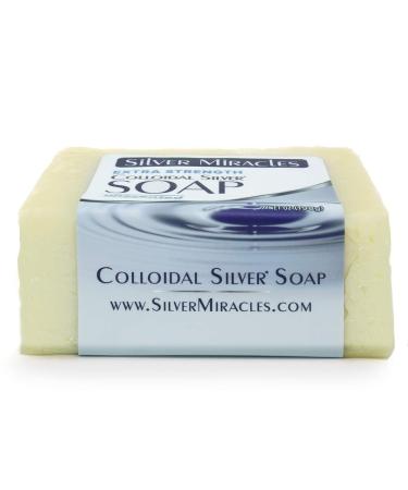 Silver Miracles Extra Strength Colloidal Silver Soap - Natural Antibacterial Cleanser - Buy Online on SooperMarket.com