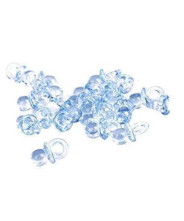 Acrylic pacifier 50pcs Mini Baby Schnuller Mini-English baby favorce decoraciones baby party party prefer decorations mini pacifier blue