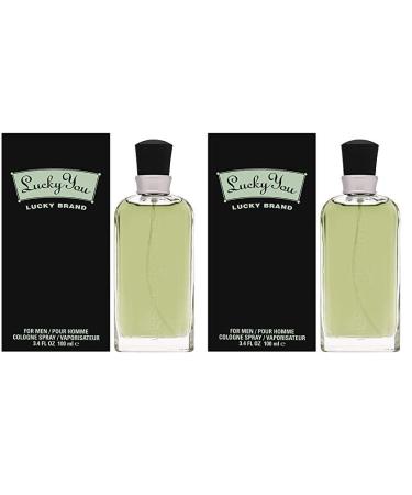 LIZ CLAIBORNE LUCKY YOU COLOGNE SPRAY 3.4 OZ for MEN (Pack of 2) 3.4 Ounce (Pack of 2)