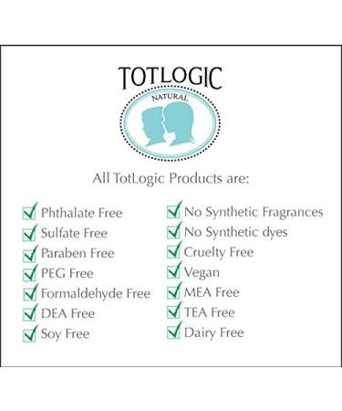 TotLogic Sulfate-Free Kids Shampoo - 8 oz | Gentle, Paraben-Free & Non-Toxic Plant-Based Formula with Natural Essential Oils for Babies and Toddlers - Buy Online on SooperMarket.com