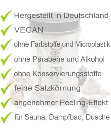 Frankonia Bath & Spa Sauna Salz Peeling - Deep Pacific 400g | Vegan Meersalz Body Scrub with Jojoba Oil & Vitamin E - Paraben-Free Shower & Body Peeling for All Skin Types - Buy Online on SooperMarket.com
