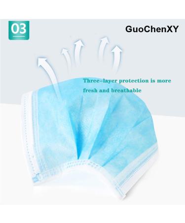 50Pcs Disposable Filter Mask 3 Ply Earloop Face Masks - Buy Now for Comfort and Protection - Buy Online on SooperMarket.com