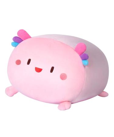 Mewaii 16'' Soft Axolotl Plush Pillow Stuffed Animals Plushies Squishy Pillow - Fluffy Cuddle Plush Pillow Toys for Adults Girls Boys(Pink) Pink Axolotl 16in/40cm