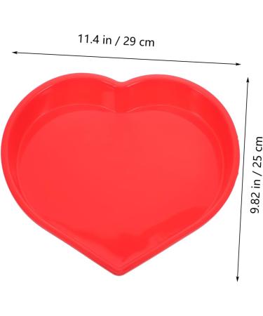 PRETYZOOM Mold Heart Shaped Biscuit Heart Cupcake Pan Silicone Cookie Mini Cupcake Heart Cake Pan Baking Supply Tube Baking Tins Cake Tin Red Wedding Large Baking Dish Silica Gel - Buy Online on SooperMarket.com