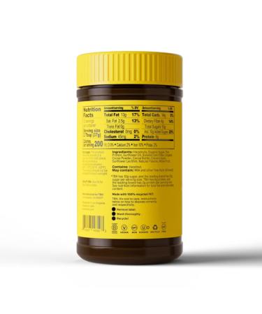 Hazelnut Chocolate Spread - Vegan, Low Sugar, Palm Oil Free | 14 oz Jar | High Protein, Gluten Free, Kosher | Made in USA - Buy Online on SooperMarket.com