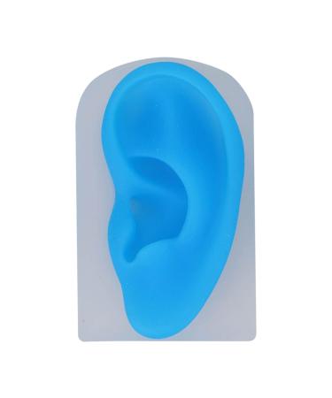 Silicone Left Ear Piercing Model - Flexible & Durable Teaching Tool with Transparent Base - Buy Online on SooperMarket.com