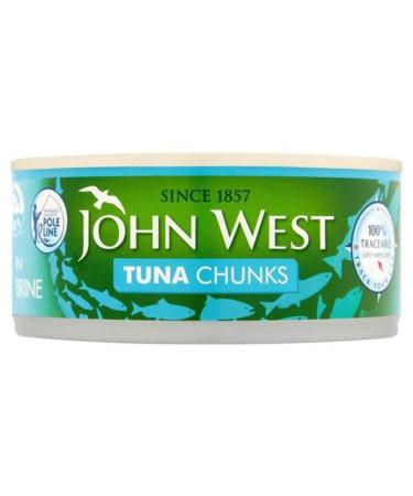 MASJohn West Tuna Chunks in Brine 200g Box of 8-Fd