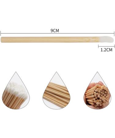50 Pcs Lip Brushes Lip Gloss Wands Lipstick Brush Applicators Lipstick Testers Sticks Makeup Applicator Beauty Tool with Wooden Handle - Buy Online on SooperMarket.com