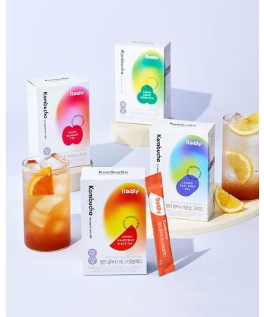 ZEESOON Sugar-Free Kombucha Powder - Instant Fermented Prebiotics & Probiotics from Korea | 17 kcal Lemon Earl Grey Tea - 10 Sticks - Buy Online on SooperMarket.com