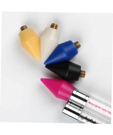 POPETPOP 5pcs Tools Rhinestone Applicator Rhinestone Picker Refills Nail Rhinestone Picker Gem Picker Tool Diamond Art Pen Tip Diamond Art Pen Refill Wax Rhinestones Accessories 2.85X1.50X1.50CM Black - Buy Online on SooperMarket.com