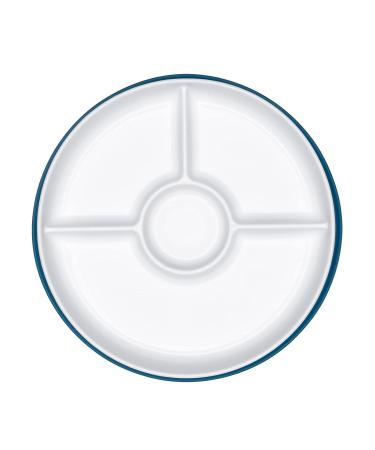 OXO Tot Stick & Stay Suction Divided Plate | Navy Blue | Best Child-Friendly Dinnerware for Easy Mealtime - Buy Online on SooperMarket.com