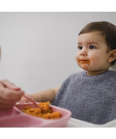 Mimuselina Pack x5 Large Baby Bibs - Waterproof Absorbent & Autonomy Focused - Made in Europe - Buy Online on SooperMarket.com