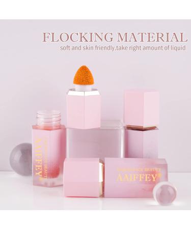 Aaiffey Soft Cream Liquid Blush - Lightweight Cheek Makeup with Cushion Applicator - Buy Online on SooperMarket.com