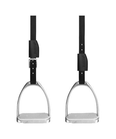 Passier Stirrup Leathers Velvet Touch Mono black Black 65cm