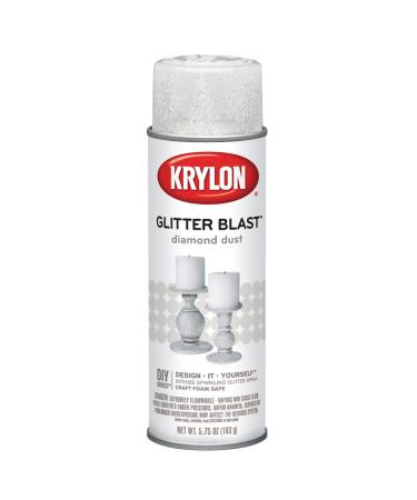 Krylon K03804A00 Glitter Blast Glitter Spray Paint for Craft Projects, Diamond Dust, 5.75 oz Diamond Dust 5.75 oz