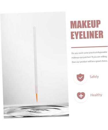 WOONEKY 100pcs Disposable Eyeliner Brush Woman Makeup Brush Lipliner Brush Fine Liner Brush White Nylon - Buy Online on SooperMarket.com