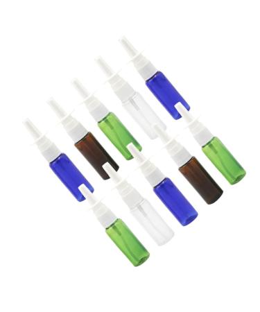 FOMIYES 10pcs Spray Bottle Mini Plastic Containers Fine Mist Spray Bottles Liquid Travel Containers Nose Spray Bottle Reusable Nasal Spray Bottle Empty Liquid Vials Sub Bottles Pp 9.7X2.3X2.3CM Random Color1