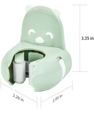 CQT Mini Bear Shaped Mop and Broom Holder Gripper - Self Adhesive Wall Mount for Home Garden Garage - Mint Green (2 Pack) - Buy Online on SooperMarket.com