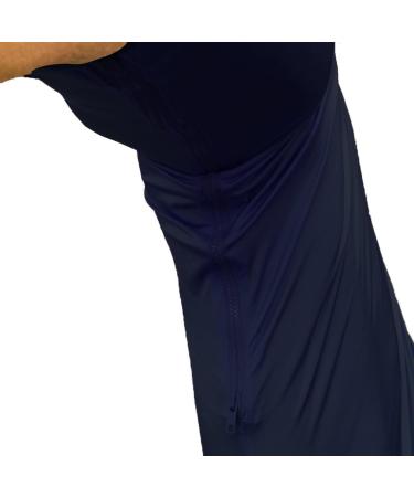 Leberna Lycra Stretch Horse Hood with Zip - Full Face Neck Cover in Navy | International Shipping Available - Buy Online on SooperMarket.com