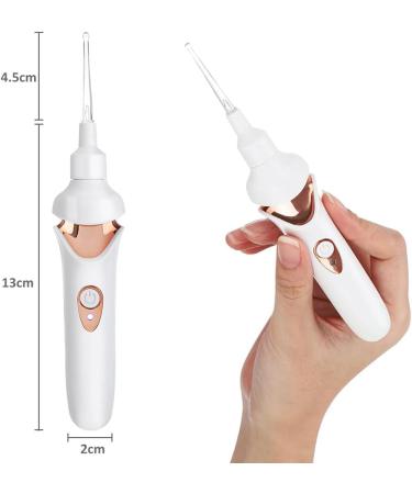 Tweddy Smart Ear Wax Remover Clean Ears Ear Wax Remover USB Charging Ear Wax Remover acuum Suction LED Light Easy-to-Use Ear Cleaner for Kids & Adults (White(Internal camera)) - Buy Online on SooperMarket.com
