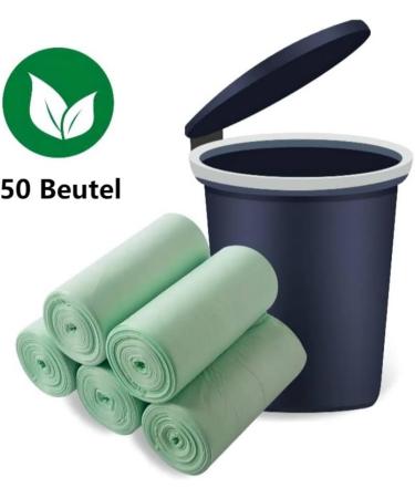 Buy 50 Organic Waste Bags 60L | Aurmoo 16 Gal Kitchen Food Waste Bags - Eco-Friendly Perfect for Kitchen Office & Living Room (60x80cm Green) - Buy Online on SooperMarket.com