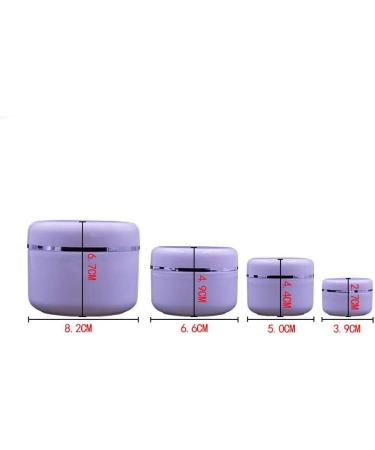6 x Empty White Plastic Containers for Makeup | Travel Cosmetic Bottles with Screw Cap & PP Liner | Ideal for Eyeshadow Cream Lotion & Lip Balm (100g/3.4 oz) - Buy Online on SooperMarket.com