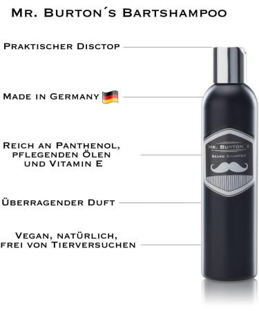 Mr. Burtons Classic Beard Care Set for Men - Premium Beard Oil Shampoo Brush Shears & Comb - Made in Germany - Buy Online on SooperMarket.com