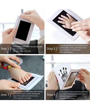 Baby Handprint and Footprint Kit with Inkless Print Pads and Imprint Cards - Perfect Keepsake for Newborn Girls and Boys - Buy Online on SooperMarket.com