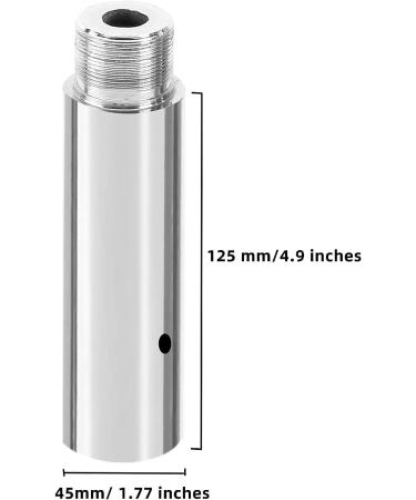 Adjustable 45mm Dance Pole Stainless Steel Connector Tube - 250mm Silver - Buy Online on SooperMarket.com