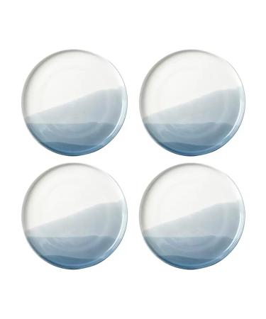 Serving Plates Ceramic Dinner Plates Dish Plates Household Kitchens Restaurants Round Plates Steak Plates Dessert Plates Regular Dinner Plates Plain Plates for Appetizer Dinner and Desserts (Color Medium D