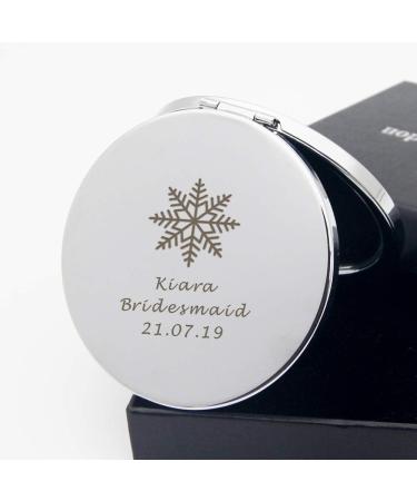 Howson London Personalized Compact Mirror for Girl | Birthday, Valentine's Day, Wedding Anniversary, Mother's Day | Customized Gift for Her, Mum, Bridesmaid, Friend - Hearts - Buy Online on SooperMarket.com