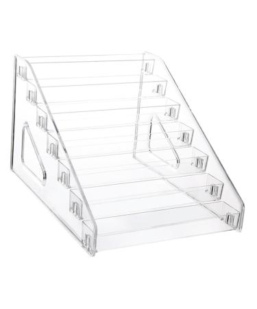 Cabilock Dresser Vanity Stool Multi-Tier Clear Palettes Organizer Storage Box Cosmetic Nail Polish Stand